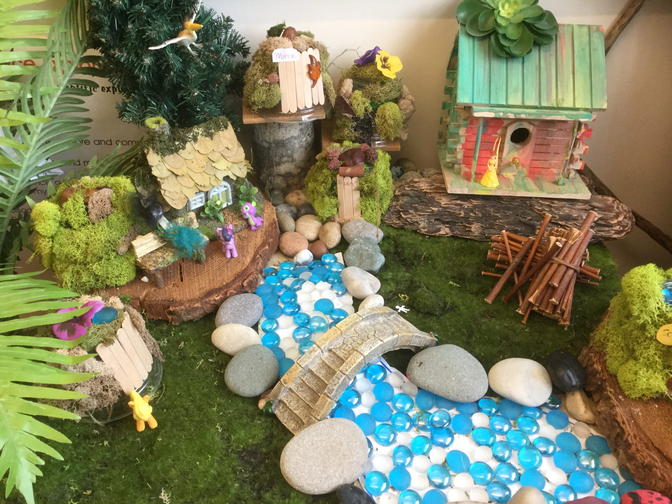 child-created- landscape scene - Reggio